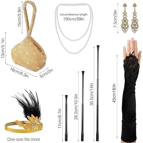 1920s Accessories Set Women\'s Costume Flapper Elegant Vintage Party Jewelry main image 6
